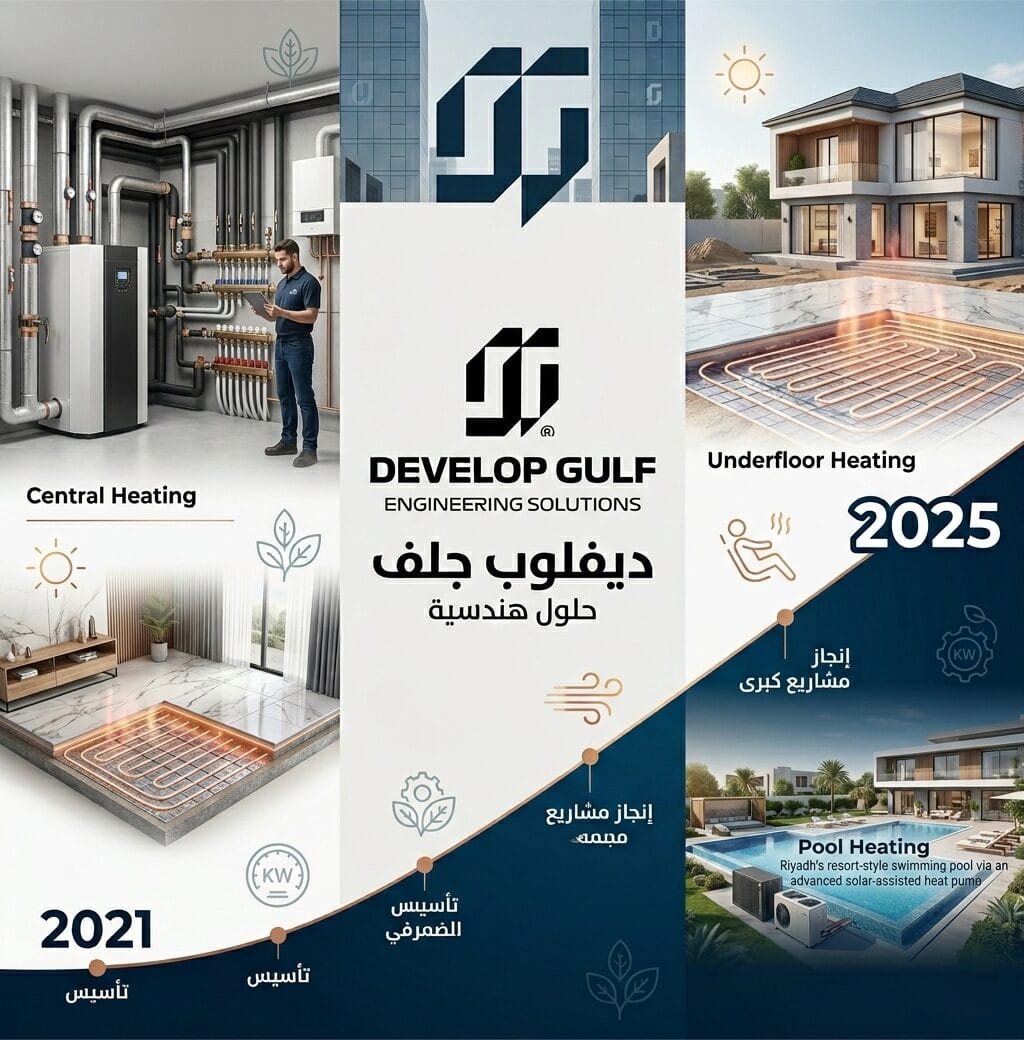 ديفلوب جولف و التدفئة الارضية فى الرياض